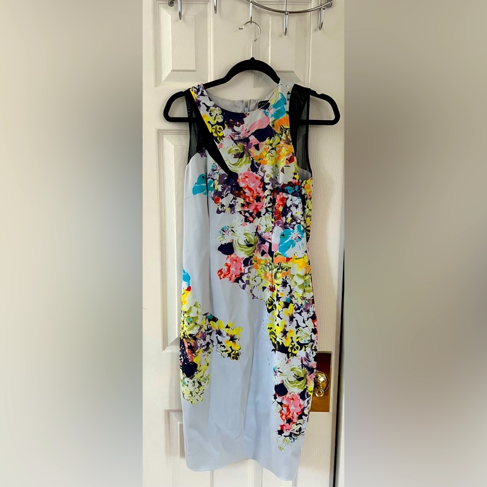 Karen Millen floral cocktail dress sz 8